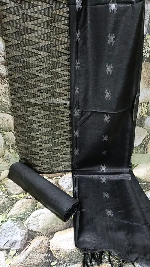 Exquisite Katan Silk Suit Piece – Timeless Elegance in Pure Silk Weave